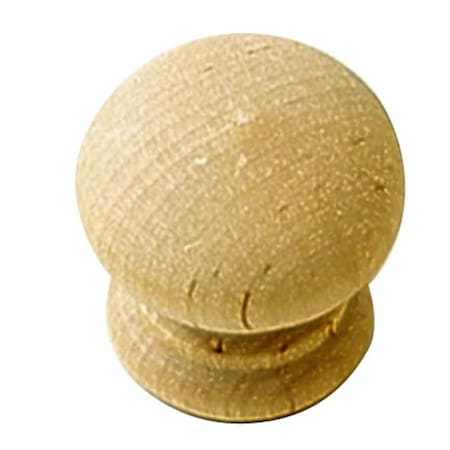 Natural Woodcraft 1.25 In. Cabinet Knob- Unfinished Wood